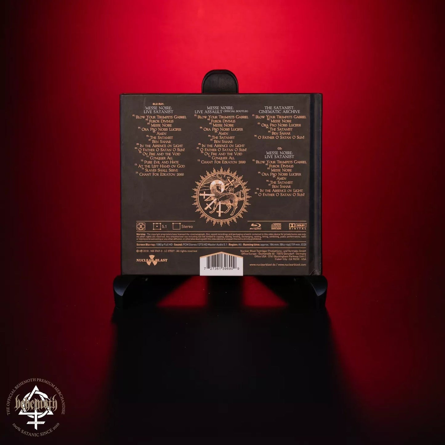 Płyta BluRay/CD Behemoth 'Messe Noire' z autografami