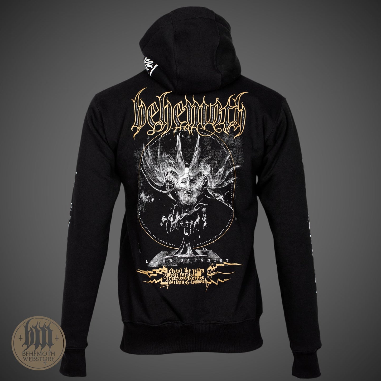 Bluza z kapturem i zamkiem Behemoth 'The Satanist X'