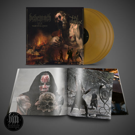 Behemoth - XXX Years Ov Blasphemy - Złoty Winyl - Trifold (3LP) - Limitowana Edycja z Autografami